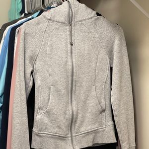 Grey Lululemon Scuba Jacket